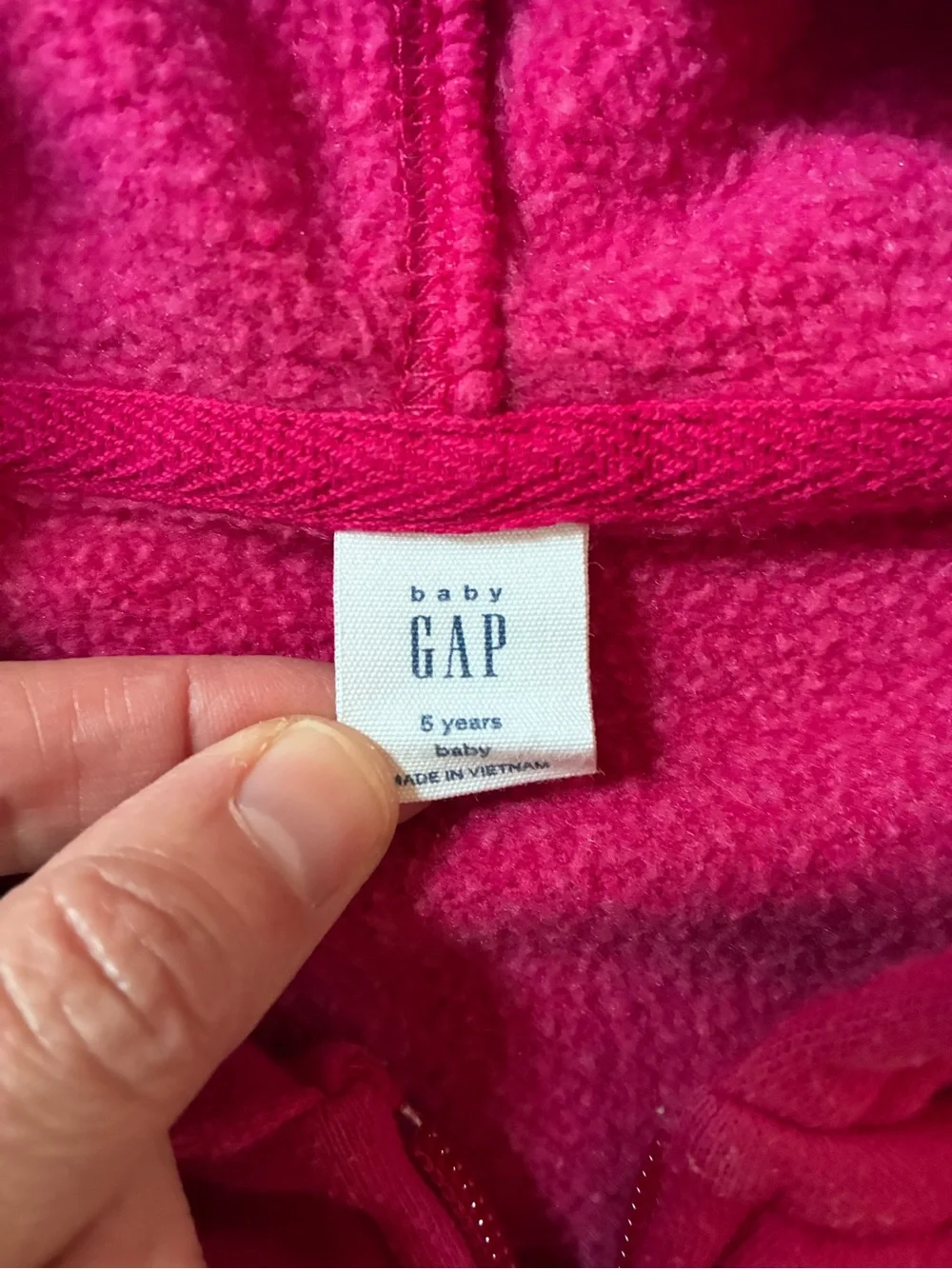 GAP Girls Bright Fuchsia Zip Hoodie & Joggers Set Size 6